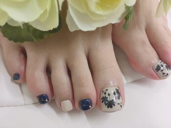 プルミエ ネイル(Premier Nail)/フット★お花シルエット