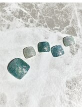 レイネイル レイアイ レイエステティック 扶桑店/ブルー×ラメ