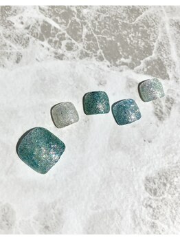 レイネイル レイアイ レイエステティック 扶桑店/ブルー×ラメ