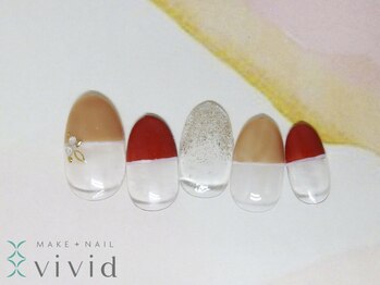 メイクプラスネイル ヴィヴィッド(MAKE+NAIL vivid)/ジェル定額　¥5500コース