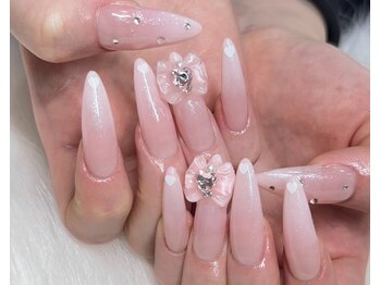 ネイルズゴーゴー 新宿店(NAILSGOGO)/ブライダル ウェディング ピンク