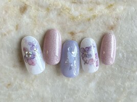 紫陽花ネイル　¥11000コース