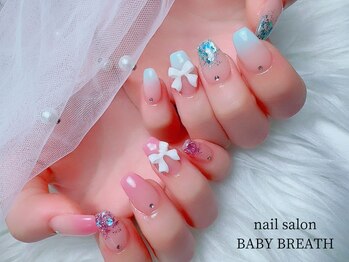 ベイビーブレス(BABY BREATH)/持ち込み☆グラデーションネイル