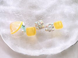 オレンジネイル¥9000