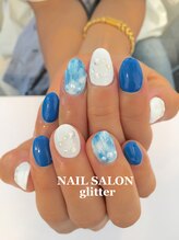 ネイルサロン グリッター(NAIL SALON glitter)/人魚の鱗ネイル