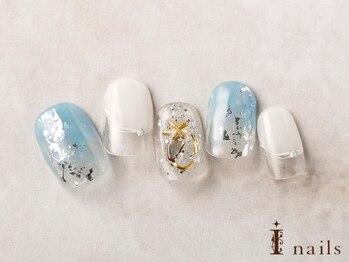 アイネイルズ 横浜EAST店(I-nails)/塗りかけクリアサマーネイル