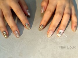 ミラーニュアンスネイル