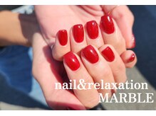 ネイルアンドリラクゼーション マーブル(MARBLE)/ワンカラー・ラメグラ¥4550