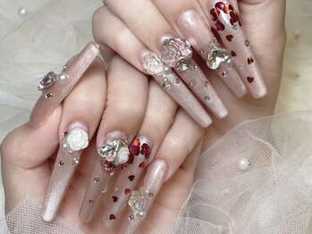 エスフィーネイルサロン ブリーユ(Esfy nailsalon Brille)の写真/長さだしリピーター様多数★【ゴージャス(コート別)/シンプル(コート込)】人気急上昇のアプレで長持ち◎