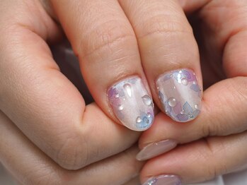 ミーナネイル(miinanail)/【まどか】紫陽花ネイル
