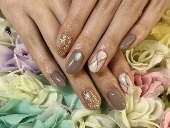 ディーネイル 京橋(D-nail)/【小川】王道★大理石ネイル