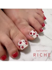 ぷっくりさくらんぼネイル！