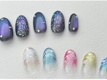 カミアンユイヤ ネイルラボ(KAMIANYUIYA Nail LAB)/夏の手描きデザイン