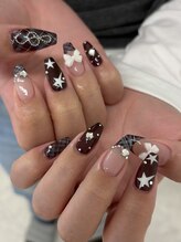 オル(olu')/チェックネイル