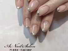 エーネイルサロン プラーカ本店(A-Nail Salon)/　ガラスフレンチ