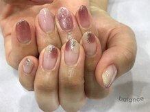 バランス 泉中央店(balance)/流行！アシンメトリーネイル♪