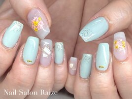 押し花ネイル/春デザインネイル