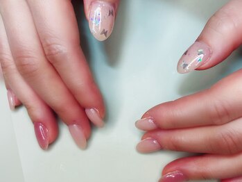 ネイルパレス/定額/フィルイン/ピンク