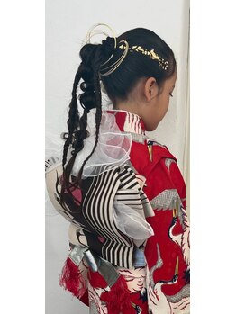 ラ ムーン アイラッシュアンドヘアメイク(La.Moon)/お子様ヘアセット