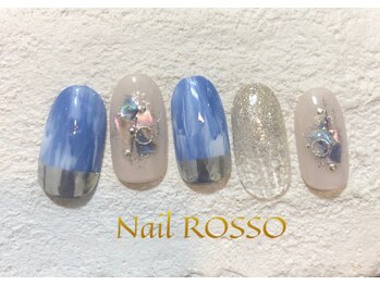 ネイルロッソ 浅草店/ミラー&シェル ネイル
