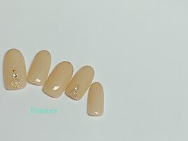 先端ラメライン×ストーン