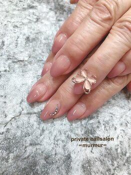 プライベート ネイルサロン マーマ(murmur)/蝶々パーツネイル