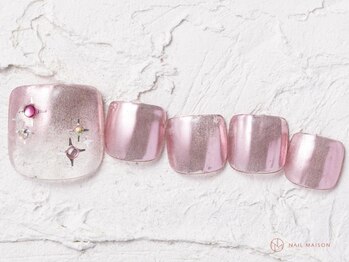 ネイルメゾン 池袋店(NAIL MAISON)/キラキラピンクミラー¥7500