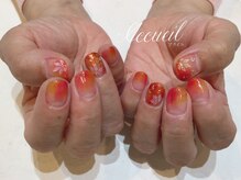 アクイユ 銀座店(ACCUEIL)/紅葉ネイル