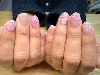 春先取り桜ネイル