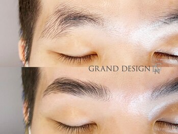 グランドデザイン 岐南店(GRAND DESIGN)の写真/眉ひとつで印象が変わる！清潔感・好印象はここから。リピーター多数♪メンズアイブロウ¥5940産毛除去付