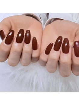 ラ レオ ネイル(La Leo Nail)/ボルドーワンカラー♪