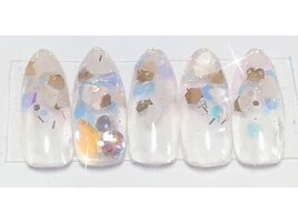 ラメグラandシェル仕上げ♪