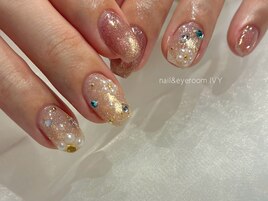 enoi/お花/ビジュー/マグネット