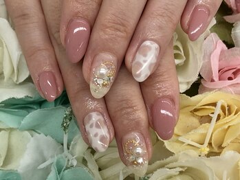 ディーネイル 京橋(D-nail)/【小川】レオパードネイル
