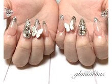 ネイルグラマラス 西新井店/《パラジェル》ガラスフレンチ