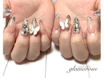 ネイルグラマラス 西新井店/《パラジェル》ガラスフレンチ