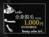 【LADYS】全身脱毛(VIO込み)  1,100円[佐賀脱毛]