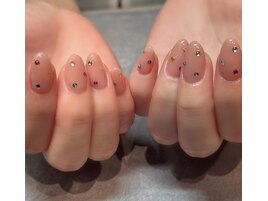 春夏秋冬ワンカラー×ストーン