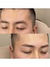 men'sアイブロウデザイン【眉毛ワックス&間引きのみ】¥3600