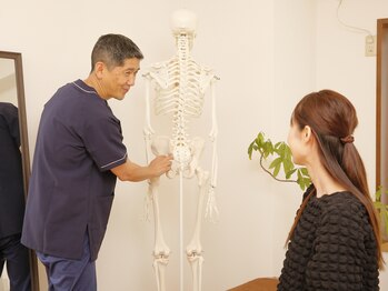 かねこ身体均整院/カウンセリング《骨格模型説明》