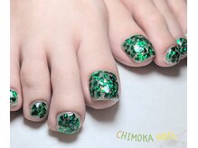 チモカネイル(CHIMOKA NAIL)/フット持ち込みデザイン￥11000