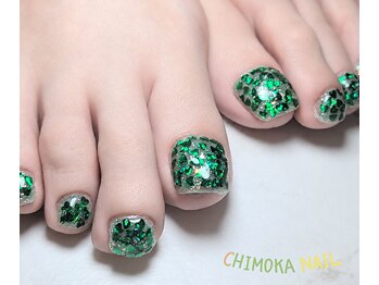 チモカネイル(CHIMOKA NAIL)/フット持ち込みデザイン￥11000