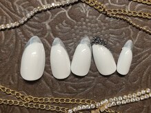 ネイル ミミュー(Nail Mimyu)/ナナメブリオンフレンチ