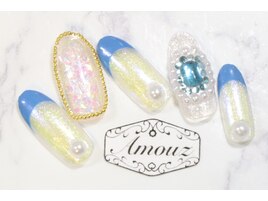 【テーマ:オーロラネイル】2