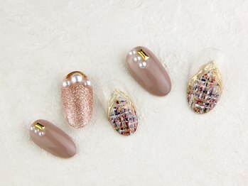 ソウ 難波店 nail salon Sou/秋ツイード☆nail