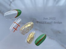 スリー(THREE)/June.2022/nail design