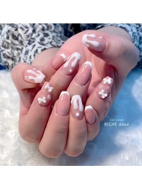 いちごミルクネイル