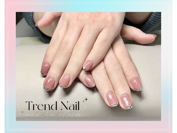 トレンドネイルスタジオ(Trend Nail Studio)/カラーベースのガラスフレンチ