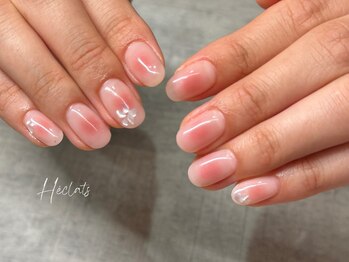 エクラス 銀座(Heclats)/チークネイル/春ネイル