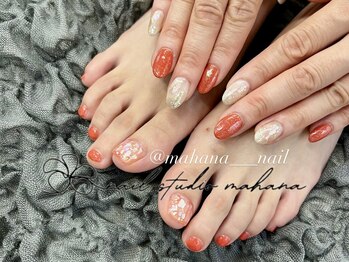 秋先取りネイル♪